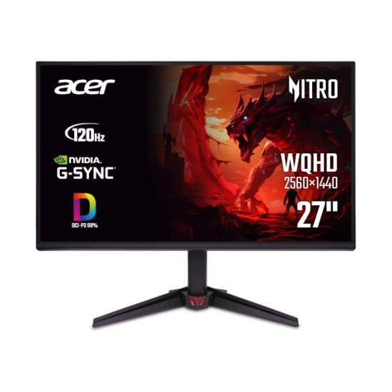Monitor 27incha ACER Nitro VG270U, UM.HV0EE.G05, QHD, IPS, 120Hz, 1ms, 250cd/m2, 1500:1, zvučnici, crni Monitor 27incha ACER Nitro VG270U, UM.HV0EE.G05, QHD, IPS, 120Hz, 1ms, 250cd/m2, 1500:1, zvučnici, crni