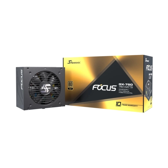 Napajanje 750W, SEASONIC Focus GX 750 V4, modularno, 80+ Gold, 120mm ventilator