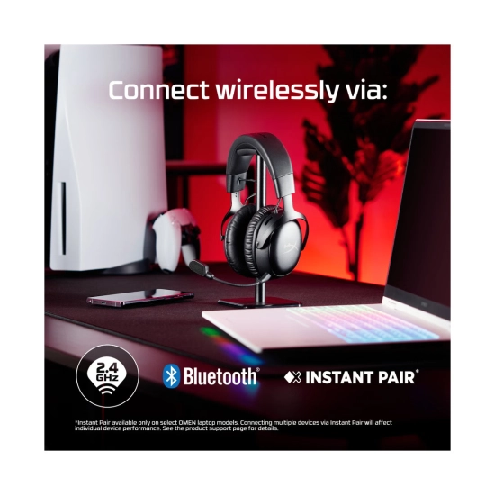 Slušalice HYPERX Gaming Cloud III S, A59YZAA, bežične, WiFi, Bluetooth, USB C, USB A, za PS5/PS4/Switch/PC, crne Slušalice HYPERX Gaming Cloud III S, A59YZAA, bežične, WiFi, Bluetooth, USB C, USB A, za PS5/PS4/Switch/PC, crne