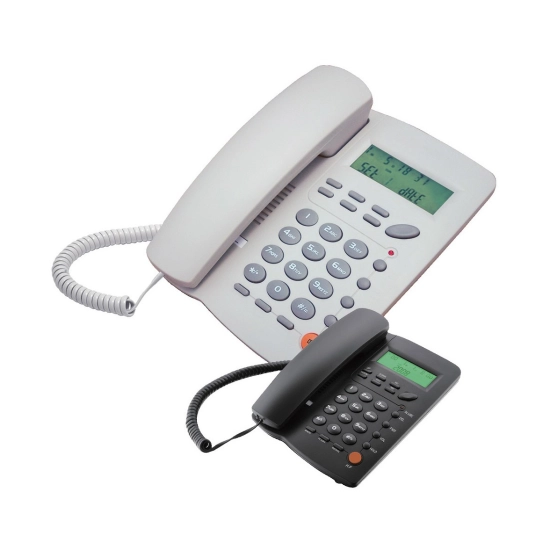 Fiksni telefoni MEANIT ST300, žičani, bijeli