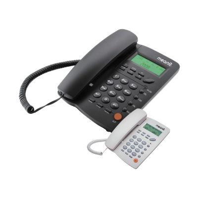 Fiksni telefoni MEANIT ST300, žičani, crni