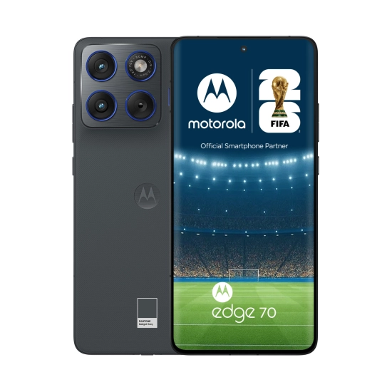 Smartphone MOTOROLA Edge 70, 6.7incha, 12GB, 512GB, Android 16, sivi