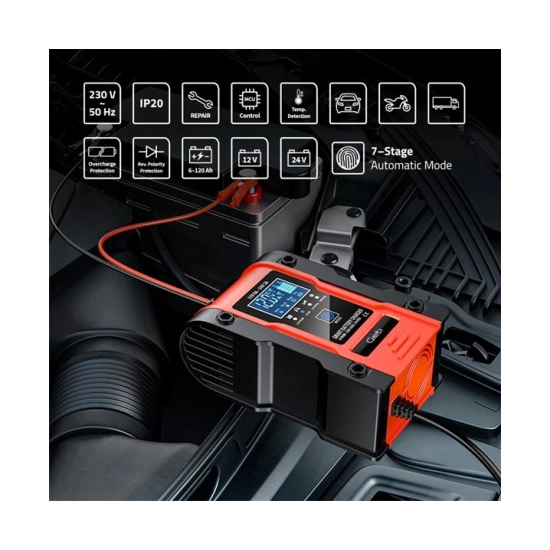 Punjač akumulatora GETI GCA002, 12V 6A, 24V 3A, IP20 Punjač akumulatora GETI GCA002, 12V 6A, 24V 3A, IP20