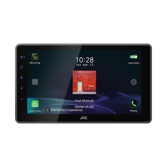 Auto radio JVC KW-Z900DBW, 9incha, Touch, FM/AM, DAB+, Bluetooth 5.0, USB A, Android Auto/Apple CarPlay