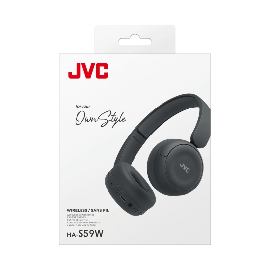 Slušalice JVC HA-S59WB, bežične, On-Ear, Bluetooth, USB C, crne