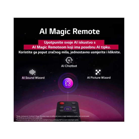 Televizor NanoCell 50incha LG 50NANO80A3B.AEU, WebOS, 4K UHD, DVB-T2/C/S2, HDMI, WiFi, Bluetooth, RJ45, USB A, Energetska oznaka F Televizor NanoCell 50incha LG 50NANO80A3B.AEU, WebOS, 4K UHD, DVB-T2/C/S2, HDMI, WiFi, Bluetooth, RJ45, USB A, Energetska oznaka F