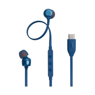 Slušalice JBL Tune 310C JBLT310CBLU, žičane, In-Ear, USB C, plave   - Slušalice za smartphone