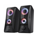 Zvučnici TRUST GXT 606B Javv, 2.0, 12W, 3.5mm, RGB, crni