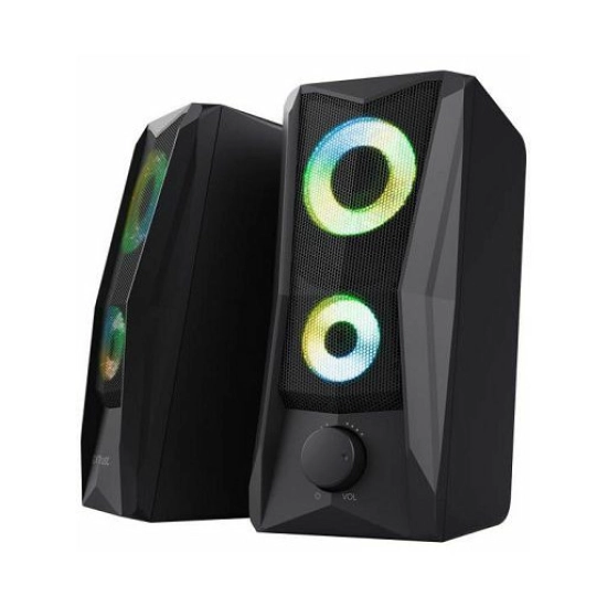Zvučnici TRUST GXT 606B Javv, 2.0, 12W, 3.5mm, RGB, crni