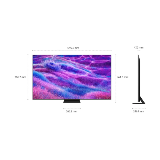 Televizor QLED 55incha SAMSUNG QE55QN80FAUXXH, Tizen OS, 4K UHD, DVB-T2/C/S2, HDMI, WiFi, Bluetooth, USB A, Energetska oznaka F