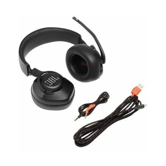 Slušalice JBL Gaming Quantum 400, žičane, USB C, 3.5mm, mikrofon, za PS4/Switch/PC, crne