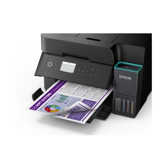 Multifunkcijski printer EPSON EcoTank L6370, printer/scanner/copy, 1200 x 2400, WiFi, crni