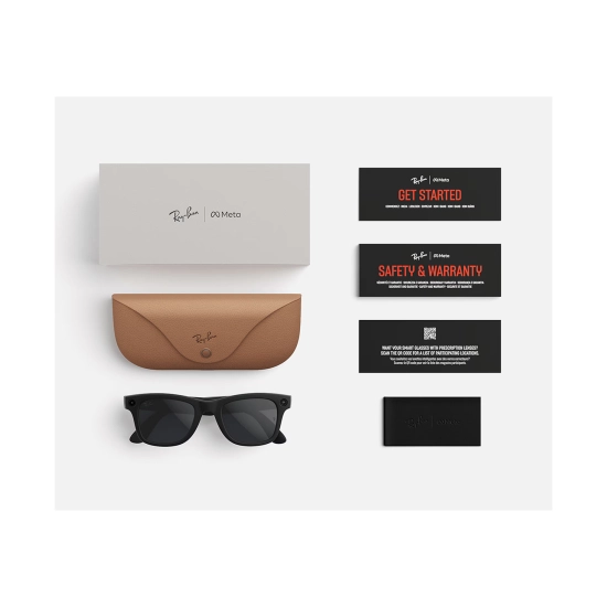 Pametne naočale Ray-Ban META Wayfarer (Gen 2) s kamerom i zvukom, crne s mat crnim okvirima