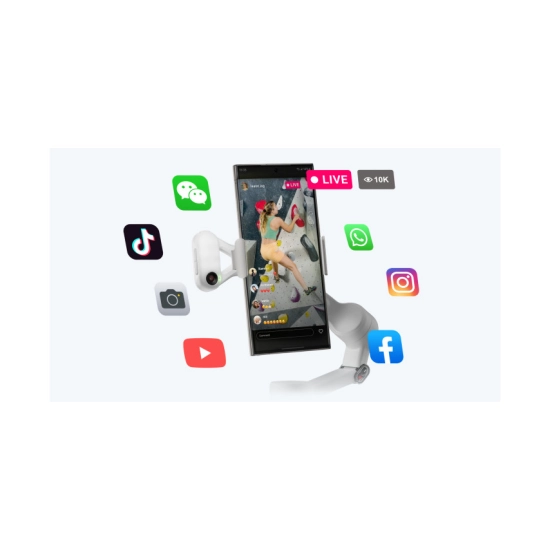 Gimbal stabilizator INSTA360 Flow 2 AI Tracker Stone Gray, za snimanje smartphoneom