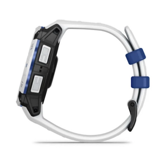 Pametni sportski sat GARMIN Instinct 3 Solar, 010-02934-03, 45mm, bijeli s bijelo plavim remenom Pametni sportski sat GARMIN Instinct 3 Solar, 010-02934-03, 45mm, bijeli s bijelo plavim remenom