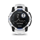 Pametni sportski sat GARMIN Instinct 3 Solar, 010-02934-03, 45mm, bijeli s bijelo plavim remenom