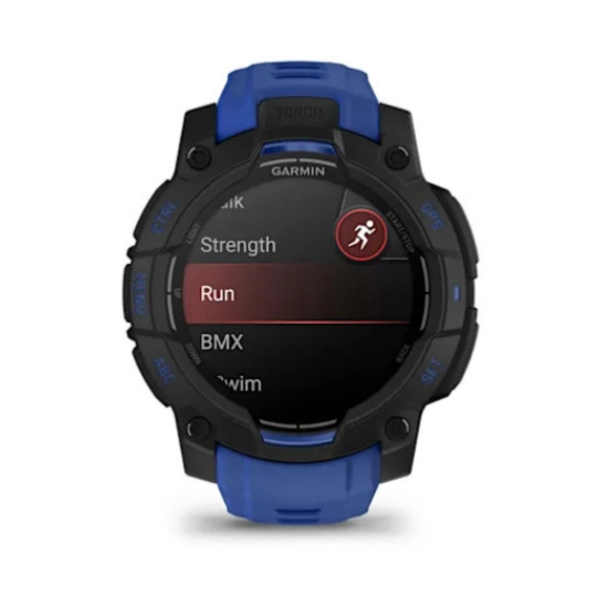 Pametni sportski sat GARMIN Instinct 3, 010-02936-03, 45mm, crni s plavo crnim remenom