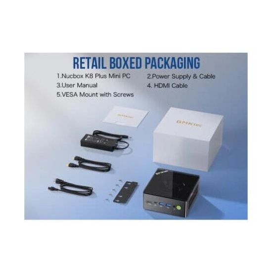 Mini PC GMKTEC K8, Ryzen 7 8845HS, 32GB, 1TB SSD, Radeon Graphics, Windows 11P Mini PC GMKTEC K8, Ryzen 7 8845HS, 32GB, 1TB SSD, Radeon Graphics, Windows 11P