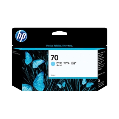 Tinta HP 70, C9390A, light cijan, za DesignJet HD Pro MFP T120/Z2100/Z3100/Z3100ps/Z3200/Z3200ps/Z5200/Z5400   - Tinte