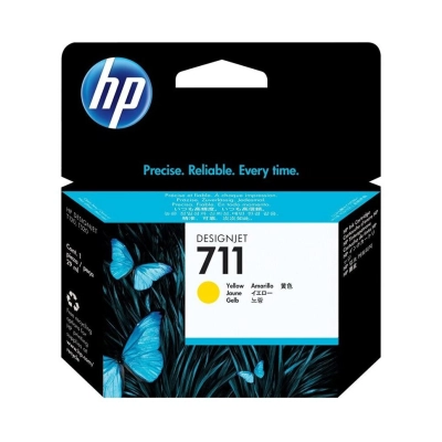 Tinta HP 711, CZ132A, žuta, za DesignJet T100/T120/T120 ePrinter/T125/T130/T520/T520 ePrinter/T525/T530   - Tinte