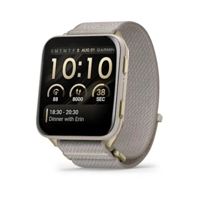 Pametni sportski sat GARMIN Venu X1, 010-02980-09, zlatni sa svijetlosivim remenom   - HIT CIJENA