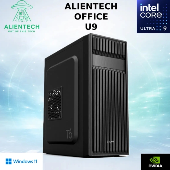 Računalo office ALIENTECH Office U9, Core Ultra 9 285K, 16GB, 1TB SSD, NVIDIA GT1030, WiFi, Windows 11P Računalo office ALIENTECH Office U9, Core Ultra 9 285K, 16GB, 1TB SSD, NVIDIA GT1030, WiFi, Windows 11P