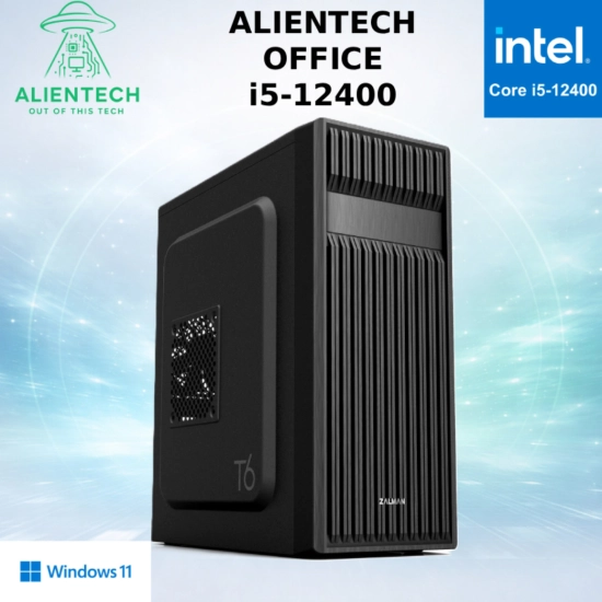 Računalo office ALIENTECH Office i5-12400, Core i5-12400, 16GB, 500GB SSD, Intel Graphics, WiFi, Windows 11P