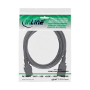Kabel mrežni IEC C19/C20 3-Pin, INLINE, 3x1.5 mm2, 2m, polybag