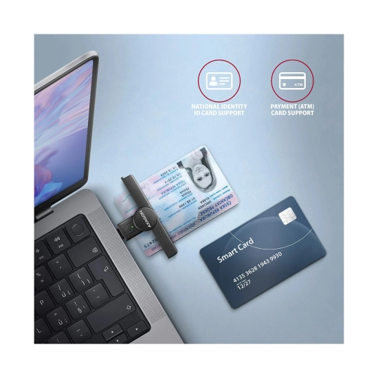 Čitač osobnih iskaznica za e-Građani AXAGON CRE-SMPC, USB C