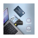 Čitač osobnih iskaznica za e-Građani AXAGON CRE-SMP2A, USB A 2.0, čitač memorijskih kartica SD/SDHC/SDXC