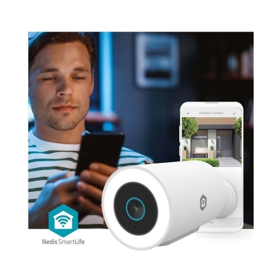 Nadzorna IP kamera NEDIS WIFICO15CWT, vanjska, senzor pokreta, noćni vid, 3MP, FHD, žičana, IPX5, bijela Nadzorna IP kamera NEDIS WIFICO15CWT, vanjska, senzor pokreta, noćni vid, 3MP, FHD, žičana, IPX5, bijela
