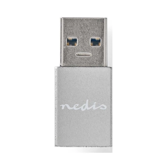 Adapter NEDIS CCGB60925GY, USB A 3.2 Gen 1 (M) na USB C (Ž), srebrni, kutija Adapter NEDIS CCGB60925GY, USB A 3.2 Gen 1 (M) na USB C (Ž), srebrni, kutija