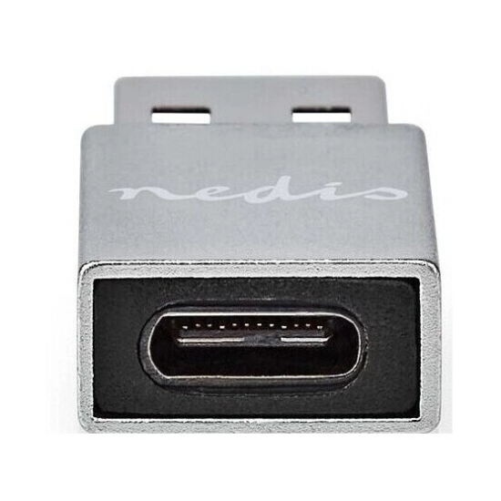 Adapter NEDIS CCGB60925GY, USB A 3.2 Gen 1 (M) na USB C (Ž), srebrni, kutija Adapter NEDIS CCGB60925GY, USB A 3.2 Gen 1 (M) na USB C (Ž), srebrni, kutija
