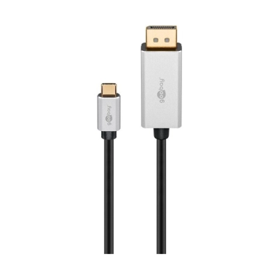 Kabel GOOBAY 60176, USB C (M) na DisplayPort (M), 8K@60Hz, Gold plated, 2m, crno srebrni, bulk   - Video kabeli