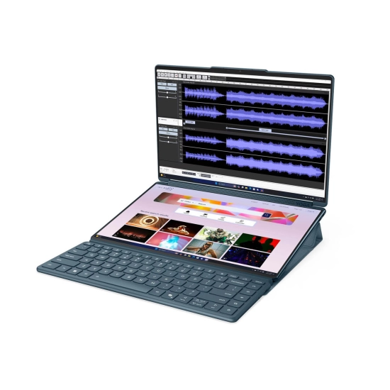 Laptop LENOVO Yoga Book 9 14IAH10, 83KJ000RRM, Core Ultra 7 255H, 32GB, 1TB SSD, Intel Arc Graphics, 14incha 2.8K OLED Touch 120Hz, Windows 11P, Tideal teal Laptop LENOVO Yoga Book 9 14IAH10, 83KJ000RRM, Core Ultra 7 255H, 32GB, 1TB SSD, Intel Arc Graphics, 14incha 2.8K OLED Touch 120Hz, Windows 11P, Tideal teal