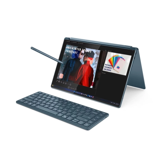 Laptop LENOVO Yoga Book 9 14IAH10, 83KJ000RRM, Core Ultra 7 255H, 32GB, 1TB SSD, Intel Arc Graphics, 14incha 2.8K OLED Touch 120Hz, Windows 11P, Tideal teal Laptop LENOVO Yoga Book 9 14IAH10, 83KJ000RRM, Core Ultra 7 255H, 32GB, 1TB SSD, Intel Arc Graphics, 14incha 2.8K OLED Touch 120Hz, Windows 11P, Tideal teal
