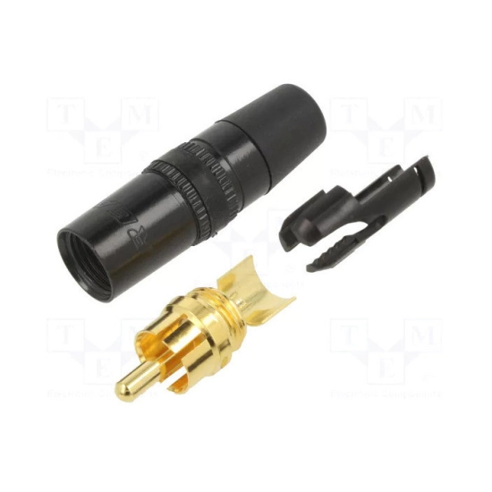 Konektor REAN NYS373-0, RCA (M), crni Konektor REAN NYS373-0, RCA (M), crni