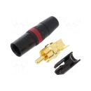 Konektor REAN NYS373-2, RCA (M), crni