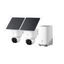 Nadzorna IP kamera EUFY SoloCam E42 2+1kit, vanjska, senzor pokreta, noćni vid, 8MP, 4K UHD, žičana, IPX5, bijela