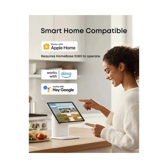 Nadzorna IP kamera EUFY SoloCam E42 4+1kit, vanjska, senzor pokreta, noćni vid, 8MP, 4K UHD, žičana, IPX5, bijela