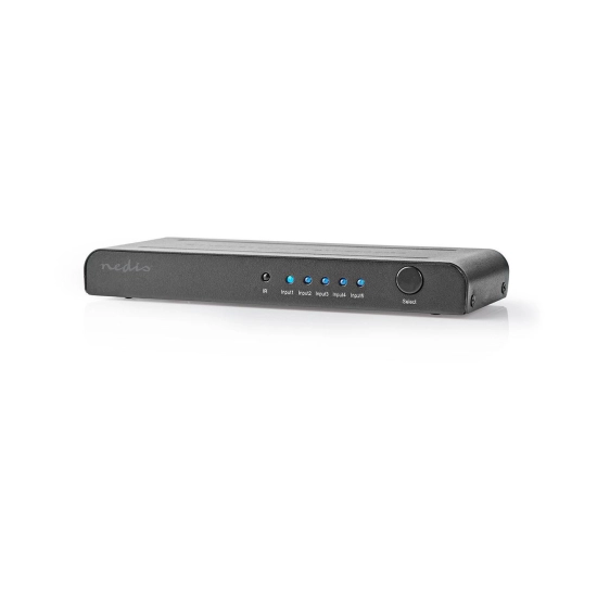 Razdjelnik video NEDIS VSWI3475AT, 5-portni, 5x HDMI na HDMI, 4K@60Hz, anthracit Razdjelnik video NEDIS VSWI3475AT, 5-portni, 5x HDMI na HDMI, 4K@60Hz, anthracit