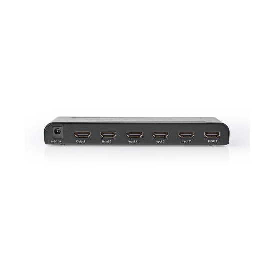 Razdjelnik video NEDIS VSWI3475AT, 5-portni, 5x HDMI na HDMI, 4K@60Hz, anthracit Razdjelnik video NEDIS VSWI3475AT, 5-portni, 5x HDMI na HDMI, 4K@60Hz, anthracit