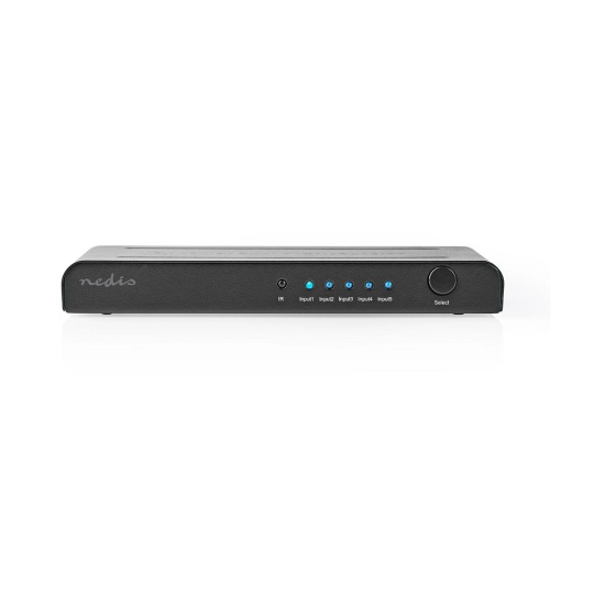 Razdjelnik video NEDIS VSWI3475AT, 5-portni, 5x HDMI na HDMI, 4K@60Hz, anthracit Razdjelnik video NEDIS VSWI3475AT, 5-portni, 5x HDMI na HDMI, 4K@60Hz, anthracit