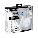 Slušalice HYPERX Gaming Cloud Flight 2, bežične, Bluetooth, USB C, za PS5/PS4/Switch/PC, bijele