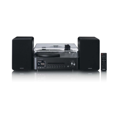 Gramofon LENCO MC-760BK, CD Player, FM, DAB+, Bluetooth 5.3, USB C, 3.5mm, vanjski zvučnici, LCD zaslon, crni