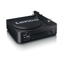 Gramofon LENCO MC-760BK, CD Player, FM, DAB+, Bluetooth 5.3, USB C, 3.5mm, vanjski zvučnici, LCD zaslon, crni