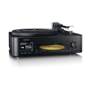 Gramofon LENCO MC-760BK, CD Player, FM, DAB+, Bluetooth 5.3, USB C, 3.5mm, vanjski zvučnici, LCD zaslon, crni