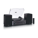 Gramofon LENCO MC-760BK, CD Player, FM, DAB+, Bluetooth 5.3, USB C, 3.5mm, vanjski zvučnici, LCD zaslon, crni