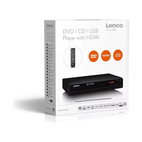 DVD Player LENCO DVD-121BK, USB A, crni DVD Player LENCO DVD-121BK, USB A, crni