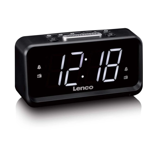 Radio budilica LENCO CR-28BK, FM/AM, crna Radio budilica LENCO CR-28BK, FM/AM, crna
